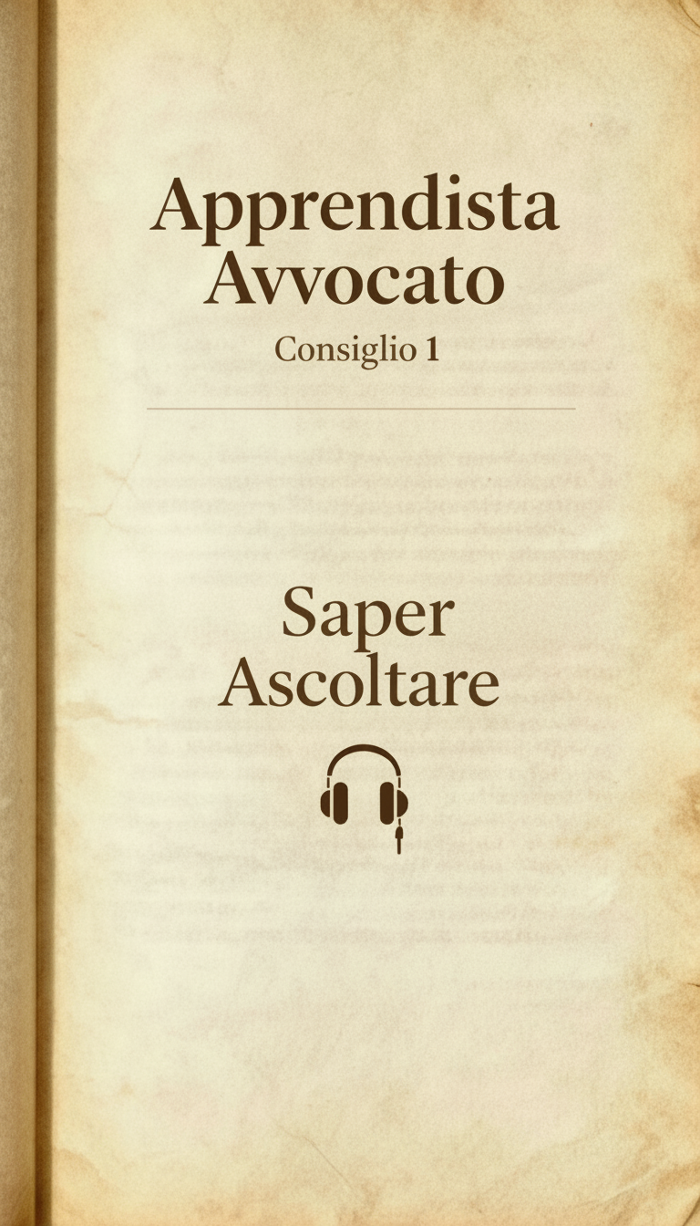 Consiglio 1 - Saper ascoltare